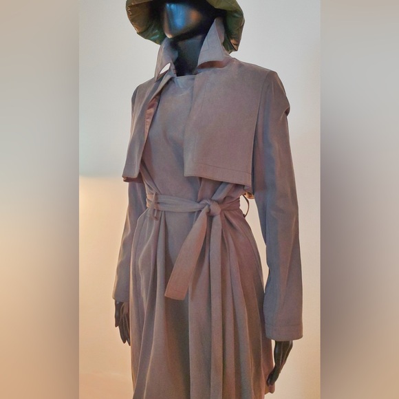 Club Monaco Belted Trench Coat Raincoat Overcoat (Hat Excluded) New - Picture 2 of 15